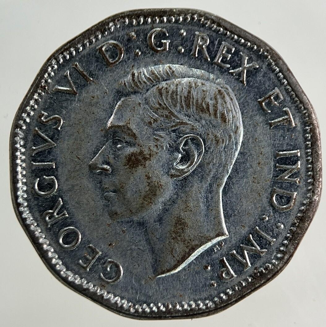 1944 Canada 5 Cents Coin | Fine Collectable Grade