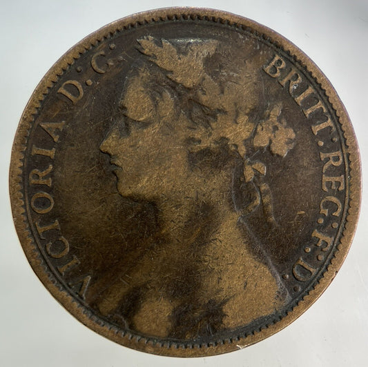 1875 Victoria One Penny Coin | Collectable Grade