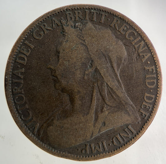 1900 Victoria One Penny Coin | Collectable Grade