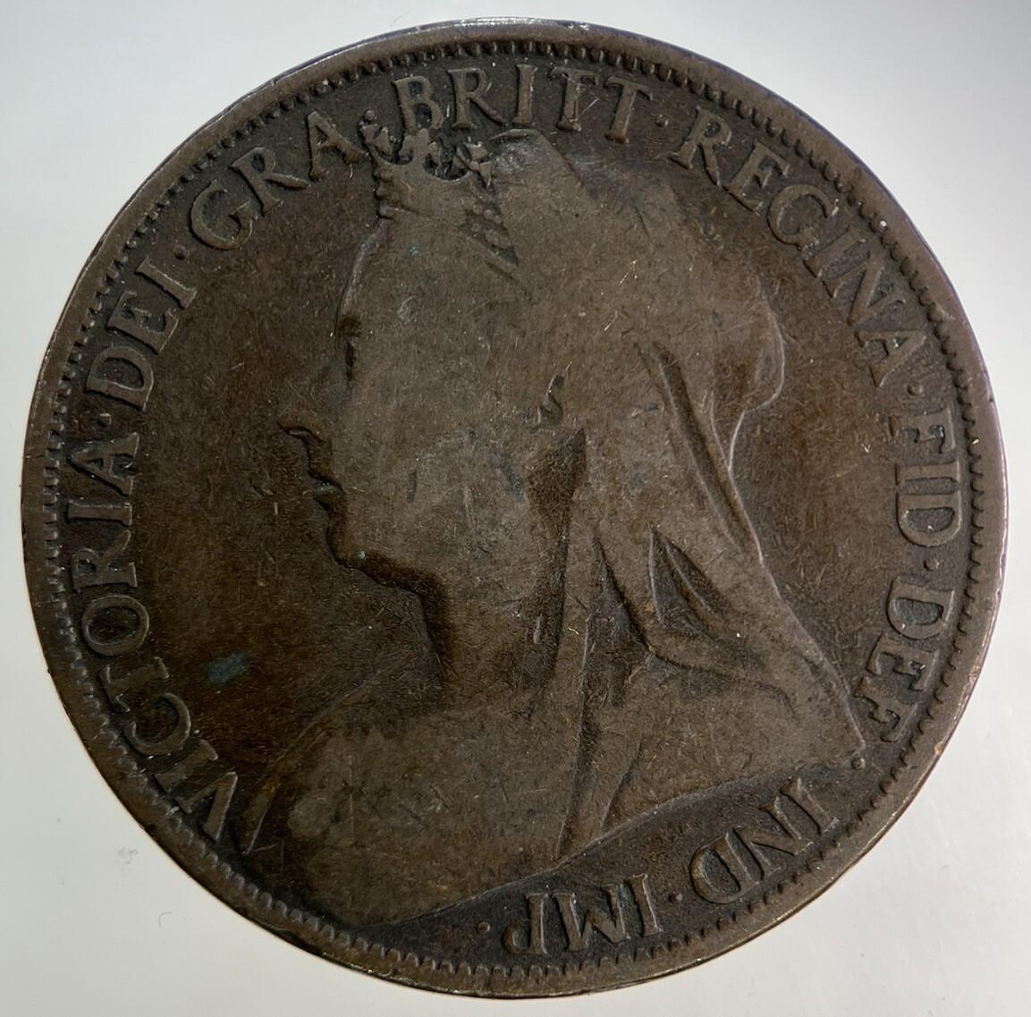 1895 Victoria One Penny Coin | Collectable Grade