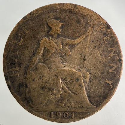 1901 Victoria Half-Penny Coin | Collectable Grade