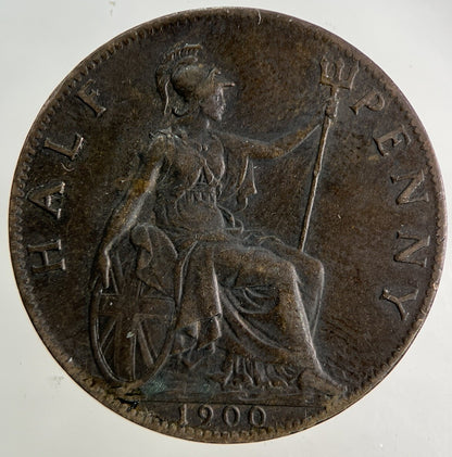 1900 Victoria Half-Penny Coin | Very High Grade