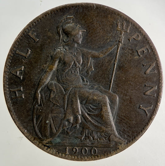 1900 Victoria Half-Penny Coin | Very High Grade