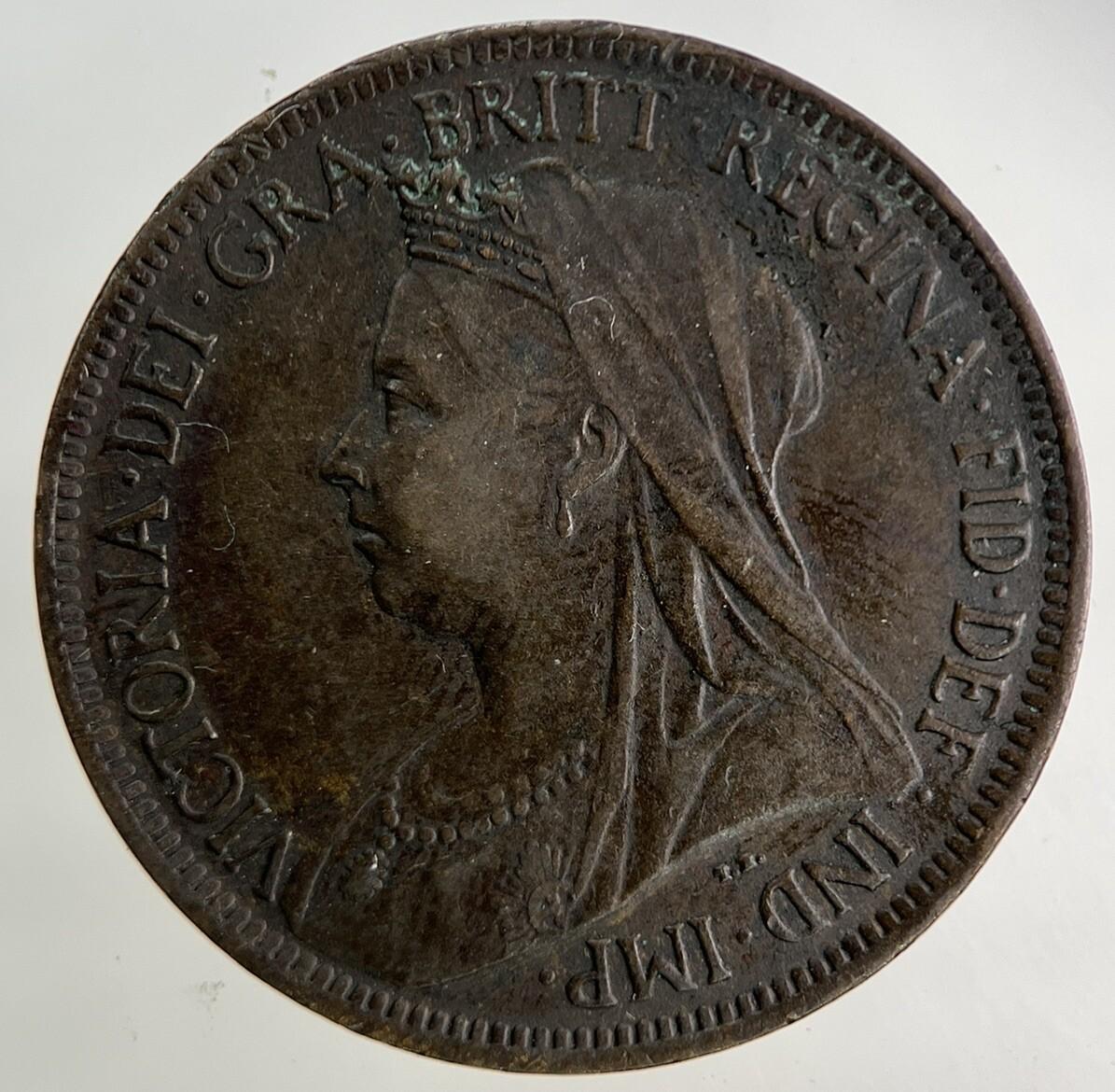 1900 Victoria Half-Penny Coin | Very High Grade