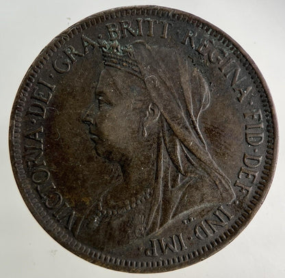 1900 Victoria Half-Penny Coin | Very High Grade
