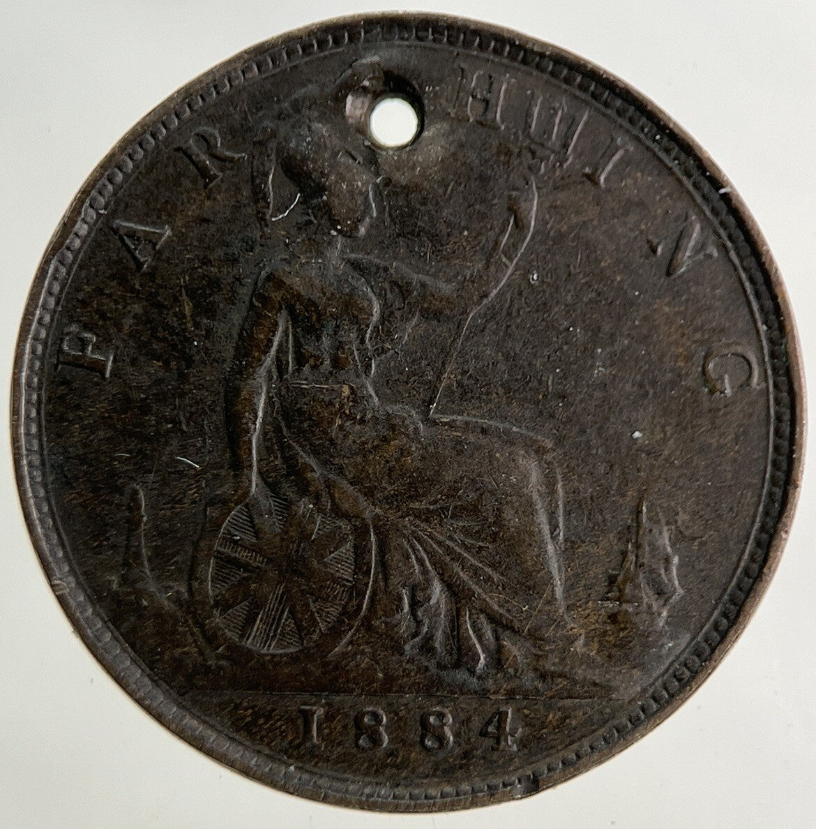 1884 Victoria Farthing Coin | Fine Collectable Grade