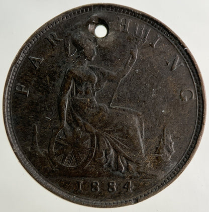 1884 Victoria Farthing Coin | Fine Collectable Grade