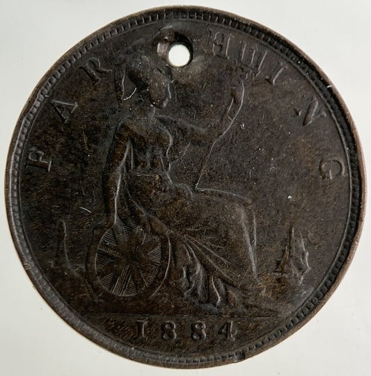 1884 Victoria Farthing Coin | Fine Collectable Grade