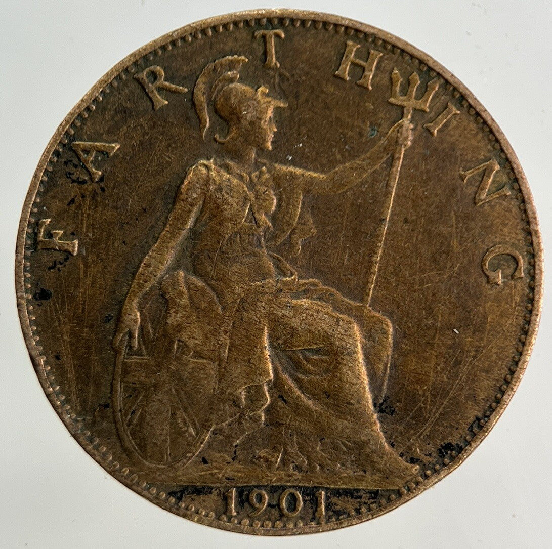 1901 Victoria Farthing Coin | Fine Collectable Grade