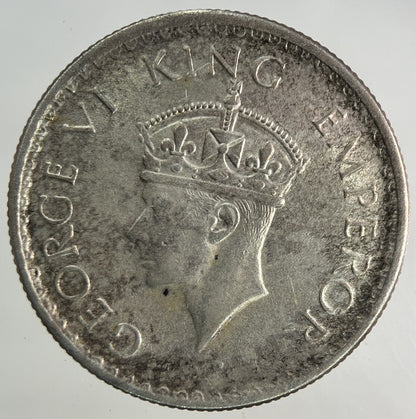 1940 India Half Rupee Silver Coin | Very High Grade