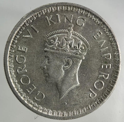 1945 India Half Rupee Silver Coin | Very High Grade