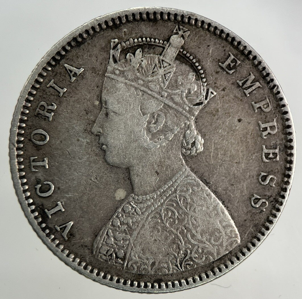 1888 India Half Rupee Silver Coin | Fine Collectable Grade