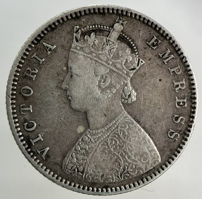 1888 India Half Rupee Silver Coin | Fine Collectable Grade
