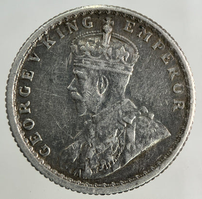 1918 India 1/4 Quarter Rupee Silver Coin | Fine Collectable Grade