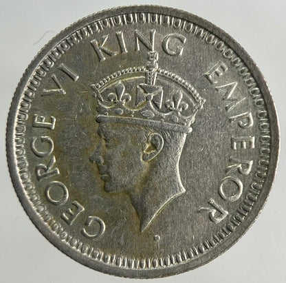 1944 India 1/4 Quarter Rupee Silver Coin | Very High Grade