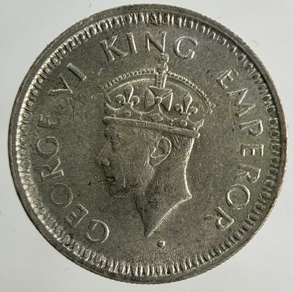 1944 India 1/4 Quarter Rupee Silver Coin | Very High Grade