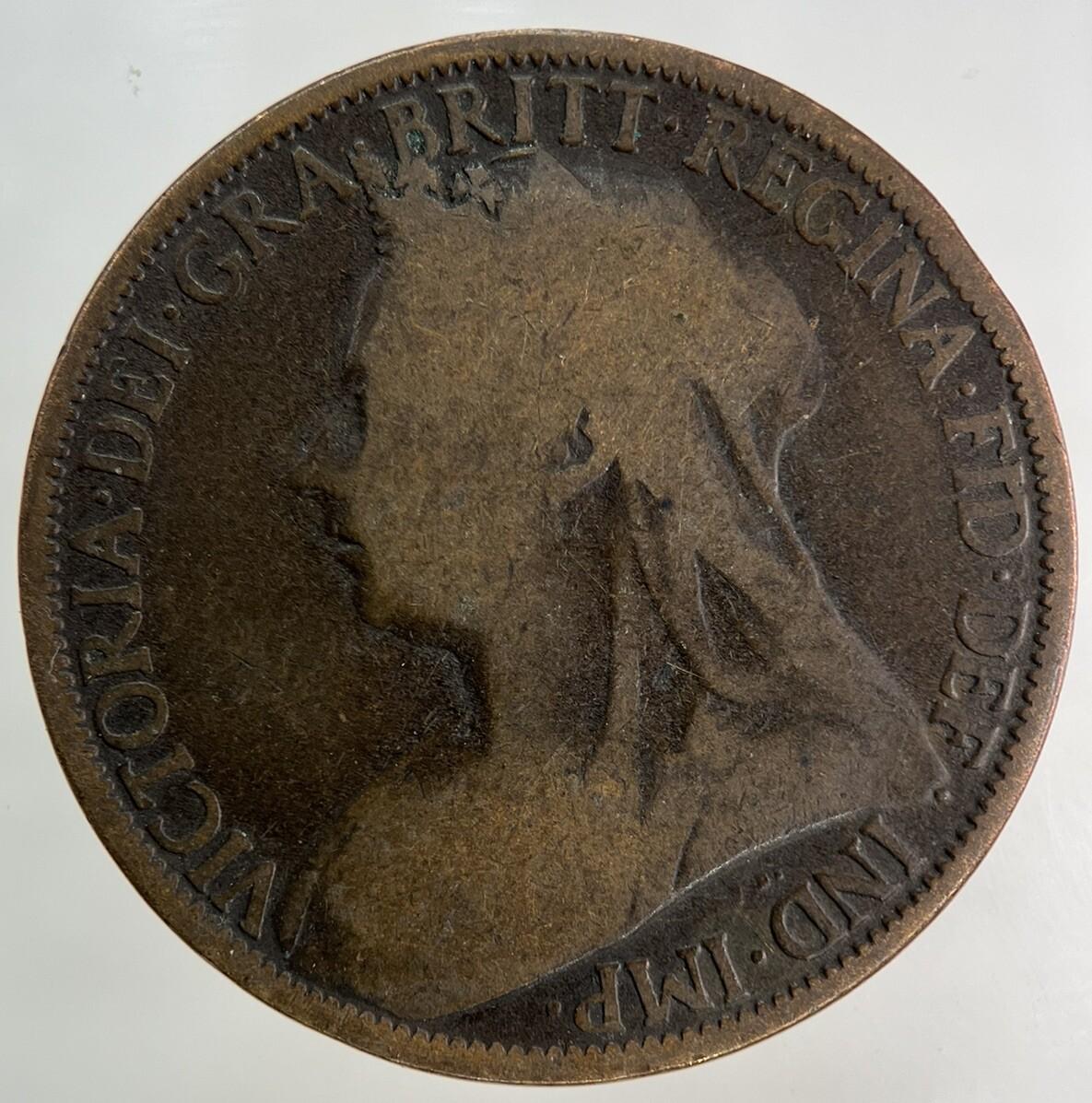 1896 Victoria One Penny Coin | Collectable Grade