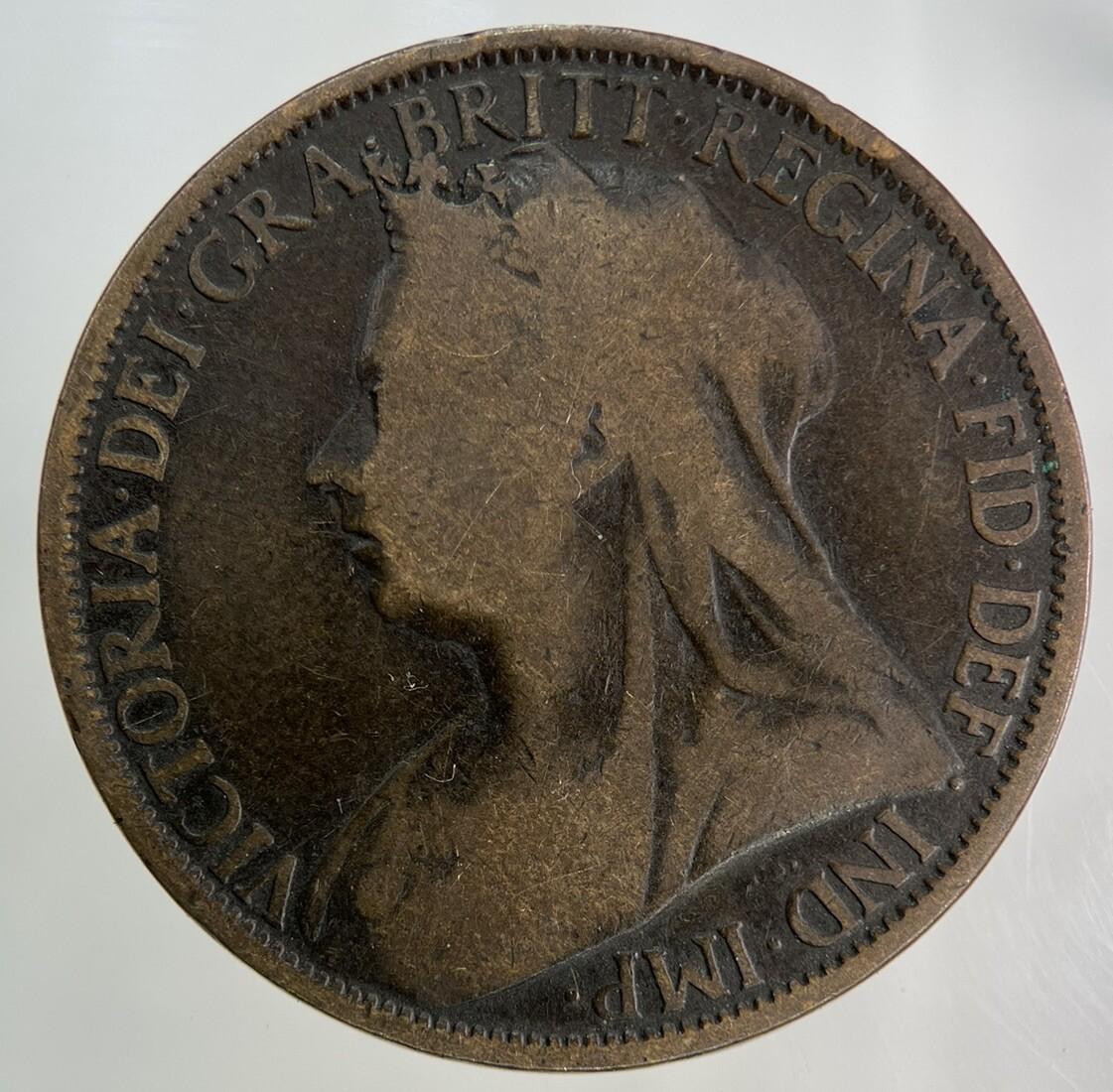 1896 Victoria One Penny Coin | Collectable Grade