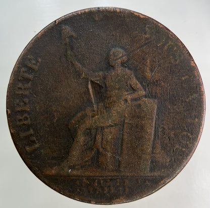 1791 France 2 Sols A La Liberte Coin | Collectable Grade
