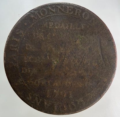 1791 France 2 Sols A La Liberte Coin | Collectable Grade