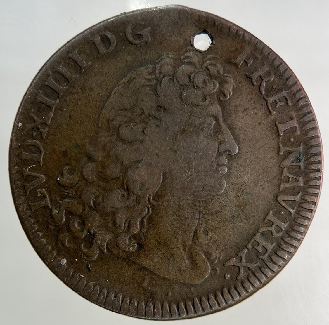 France Louis XIV Jeton Suit La Victoire Token Coin | Fine Collectable Grade