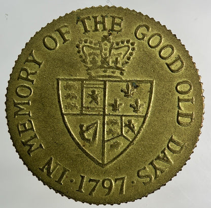 1797 George III 3rd Del Gratia Gaming Token Coin | Very High Grade