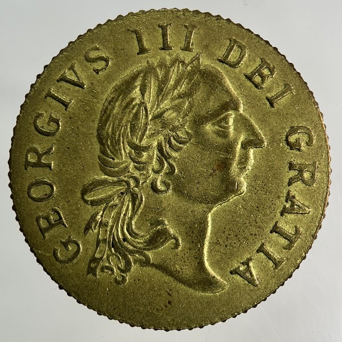 1797 George III 3rd Del Gratia Gaming Token Coin | Very High Grade