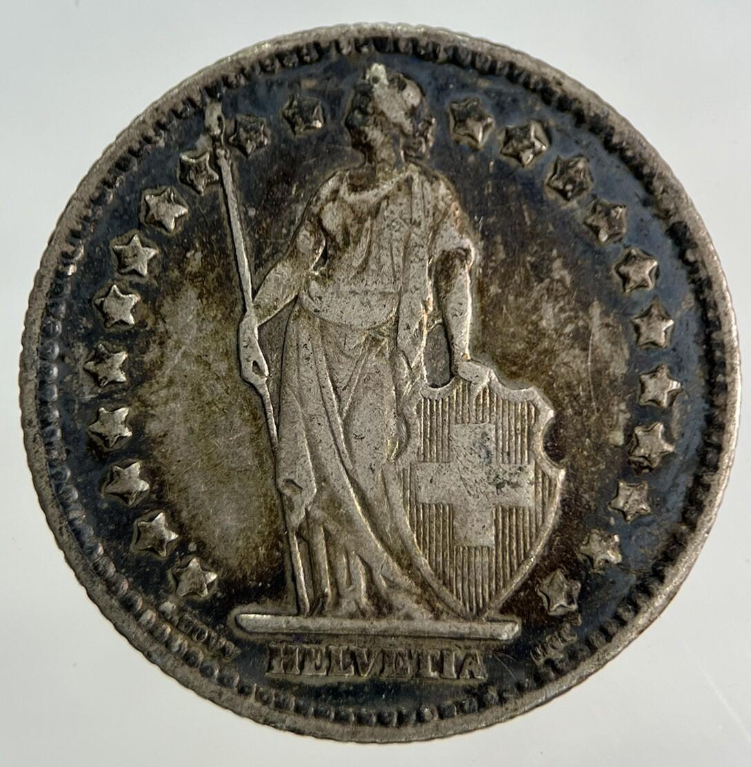 1916 Switzerland Swiss 1 Franc Silver Coin | Fine Collectable Grade