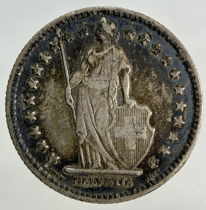 1916 Switzerland Swiss 1 Franc Silver Coin | Fine Collectable Grade