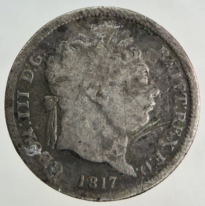 1817 George III 3rd Shilling Silver Coin | Collectable Grade