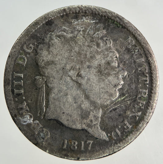 1817 George III 3rd Shilling Silver Coin | Collectable Grade