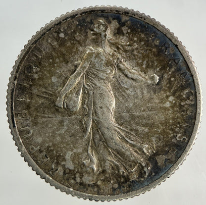 1918 France 1 Franc Silver Coin | Fine Collectable Grade