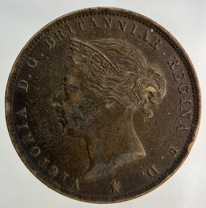 1894 Jersey 1/24 One Twenty Fourth Of A Shilling Coin | Very Fine Grade