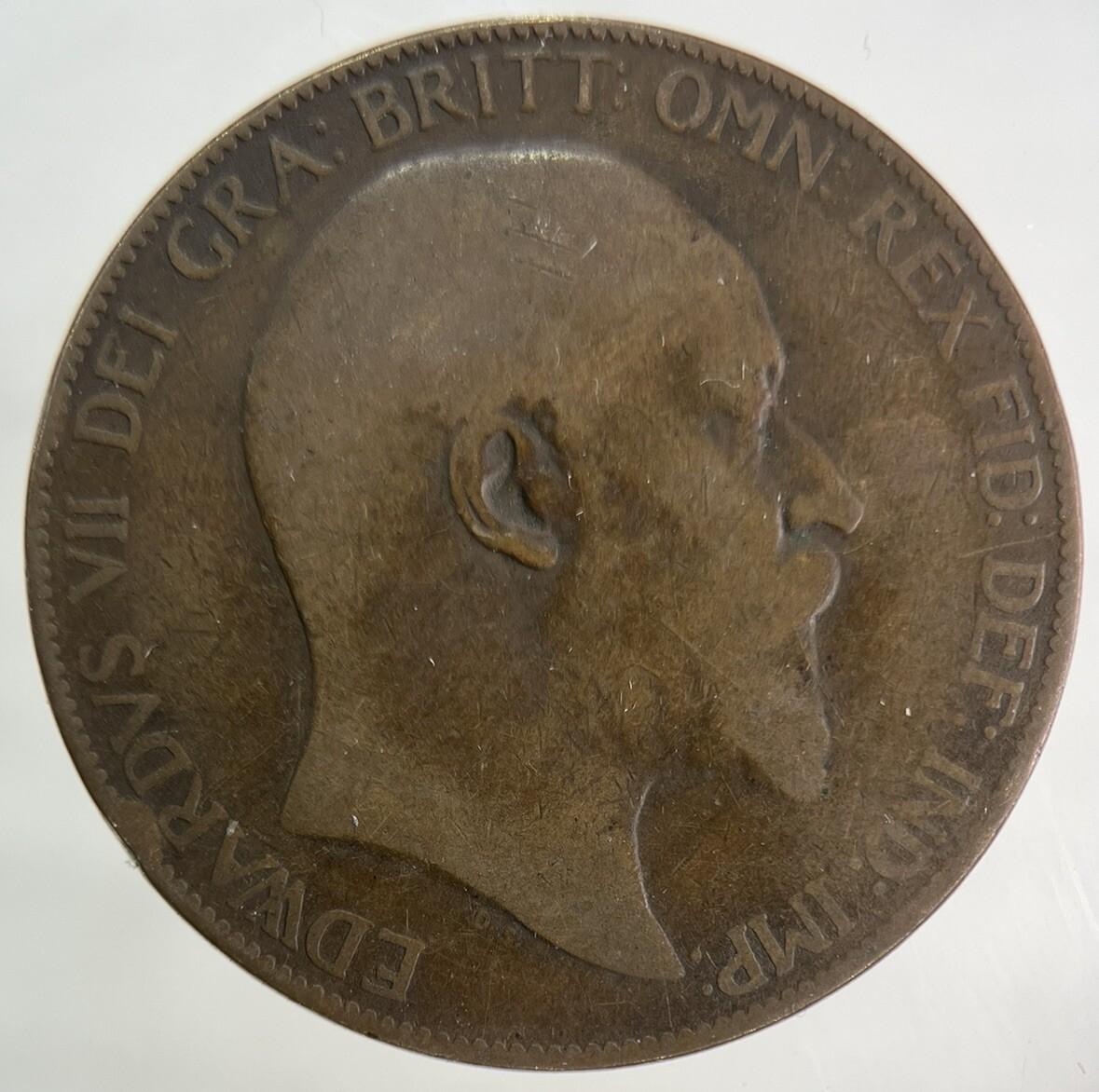 1907 Edward VII One Penny Coin | Collectable Grade