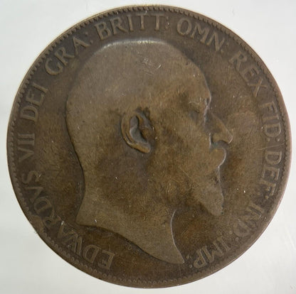 1907 Edward VII One Penny Coin | Collectable Grade