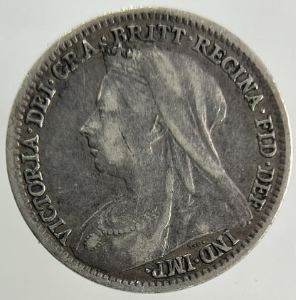 1896 Victoria Threepence Silver Coin | Fine Collectable Grade