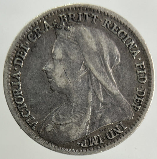 1896 Victoria Threepence Silver Coin | Fine Collectable Grade