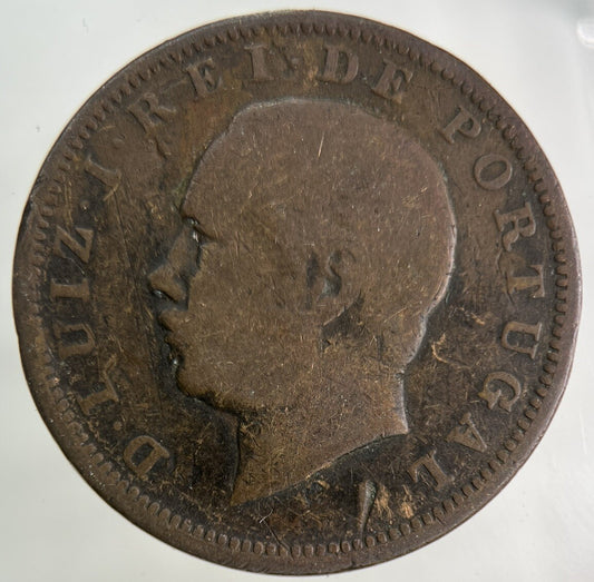 1884 Portugal 20 XX Reis Coin | Collectable Grade