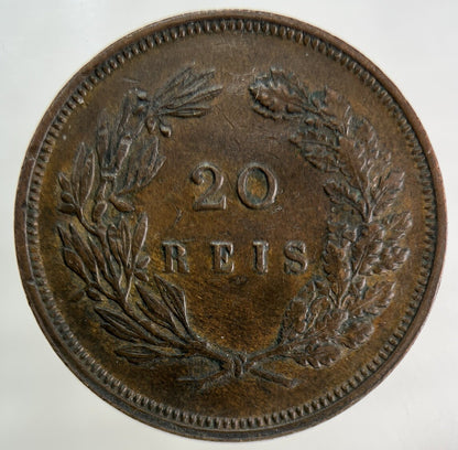 1892 Portugal 20 XX Reis Coin | Very High Grade
