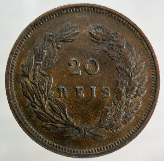 1892 Portugal 20 XX Reis Coin | Very High Grade