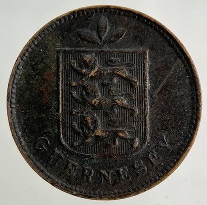 1903 Guernsey 1 Double Coin | Fine Collectable Grade