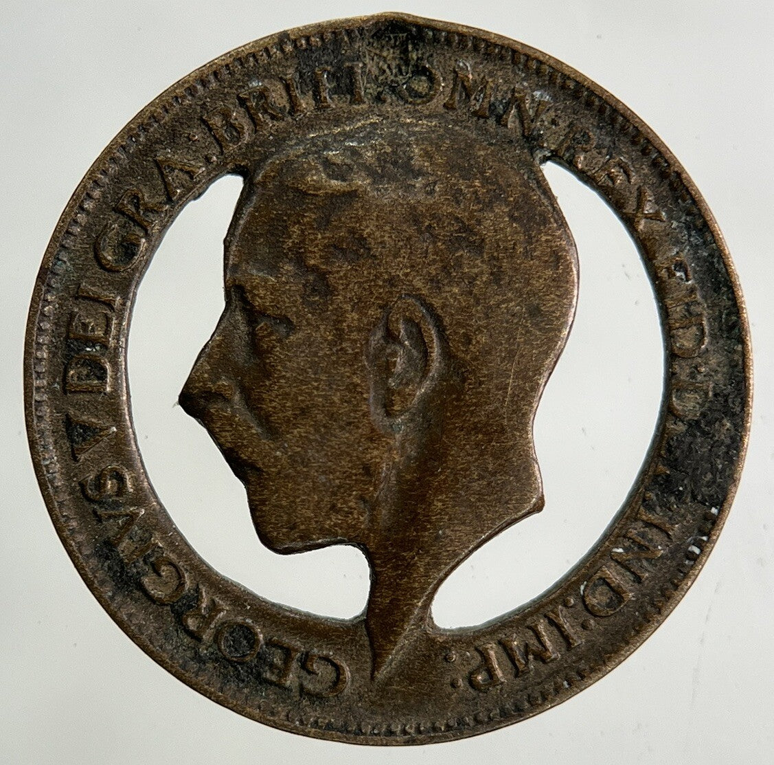 1911 Modified George V Farthing Coin | Collectable Grade