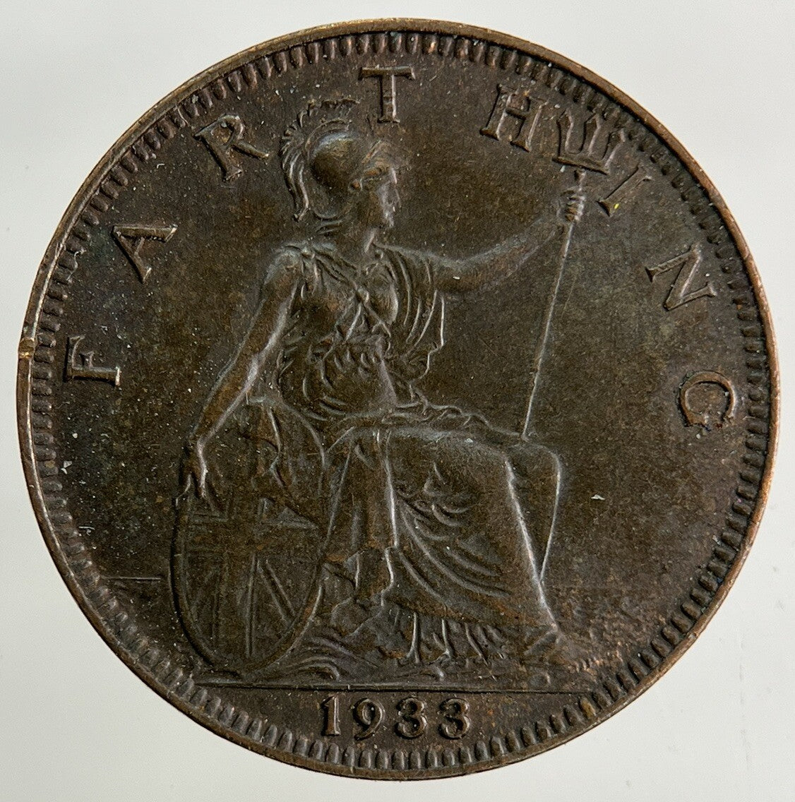 1933 George V Farthing Coin | Very High Grade