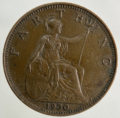 1930 George V Farthing Coin | Very High Grade