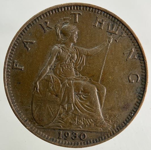 1930 George V Farthing Coin | Very High Grade
