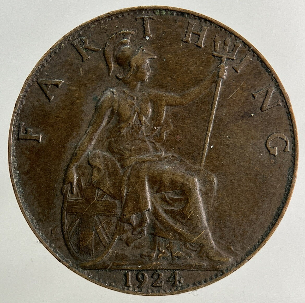 1924 George V Farthing Coin | Fine Collectable Grade