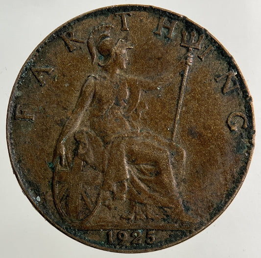 1925 George V Farthing Coin | Fine Collectable Grade
