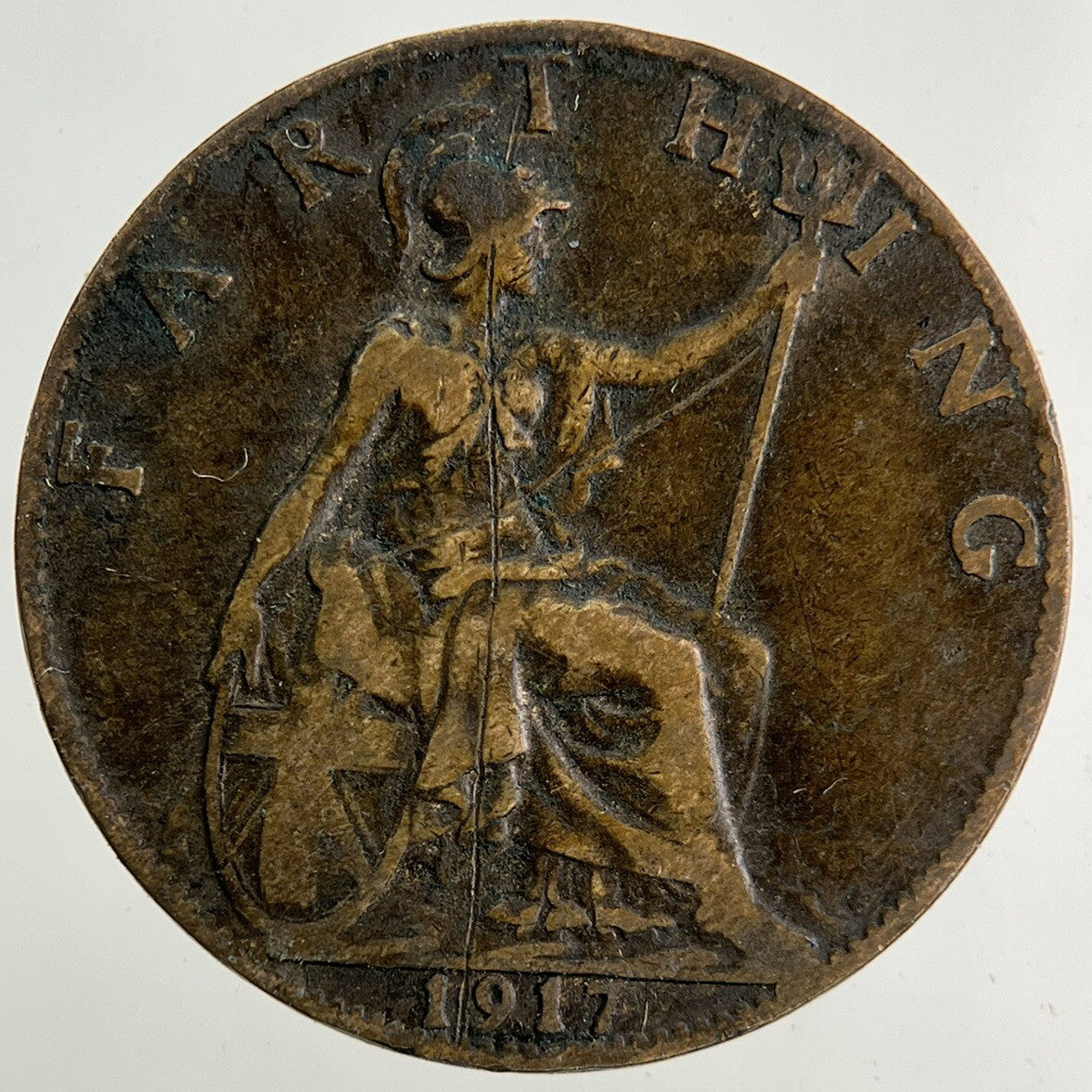 1917 George V Farthing Coin | Collectable Grade