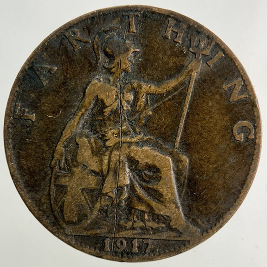 1917 George V Farthing Coin | Collectable Grade