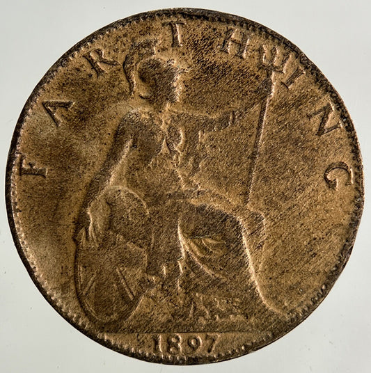 1897 Victoria Farthing Coin | Collectable Grade